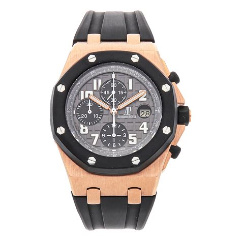 audemars piguet royal oak offshore black dial rose gold|piguet royal oak offshore price.